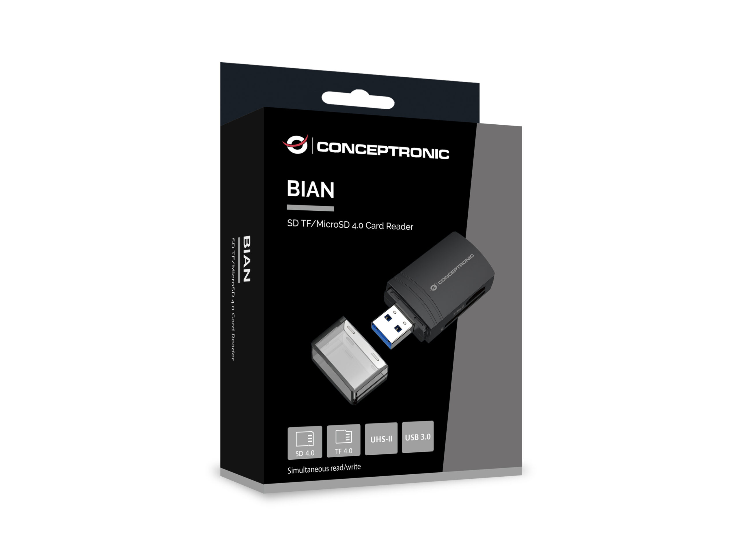 Conceptronic BIAN06B geheugenkaartlezer USB 3.2 Gen 1 (3.1 Gen 1) Type-A Zwart - Afbeelding 6