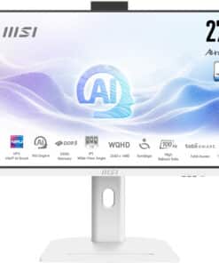 MSI Modern AM273QP AI 1UM-060EU Intel Core Ultra 7 155H 68,6 cm (27") 2560 x 1440 Pixels Alles-in-één-pc 32 GB DDR5-SDRAM 1 TB SSD Windows 11 Pro Wi-Fi 6E (802.11ax) Wit