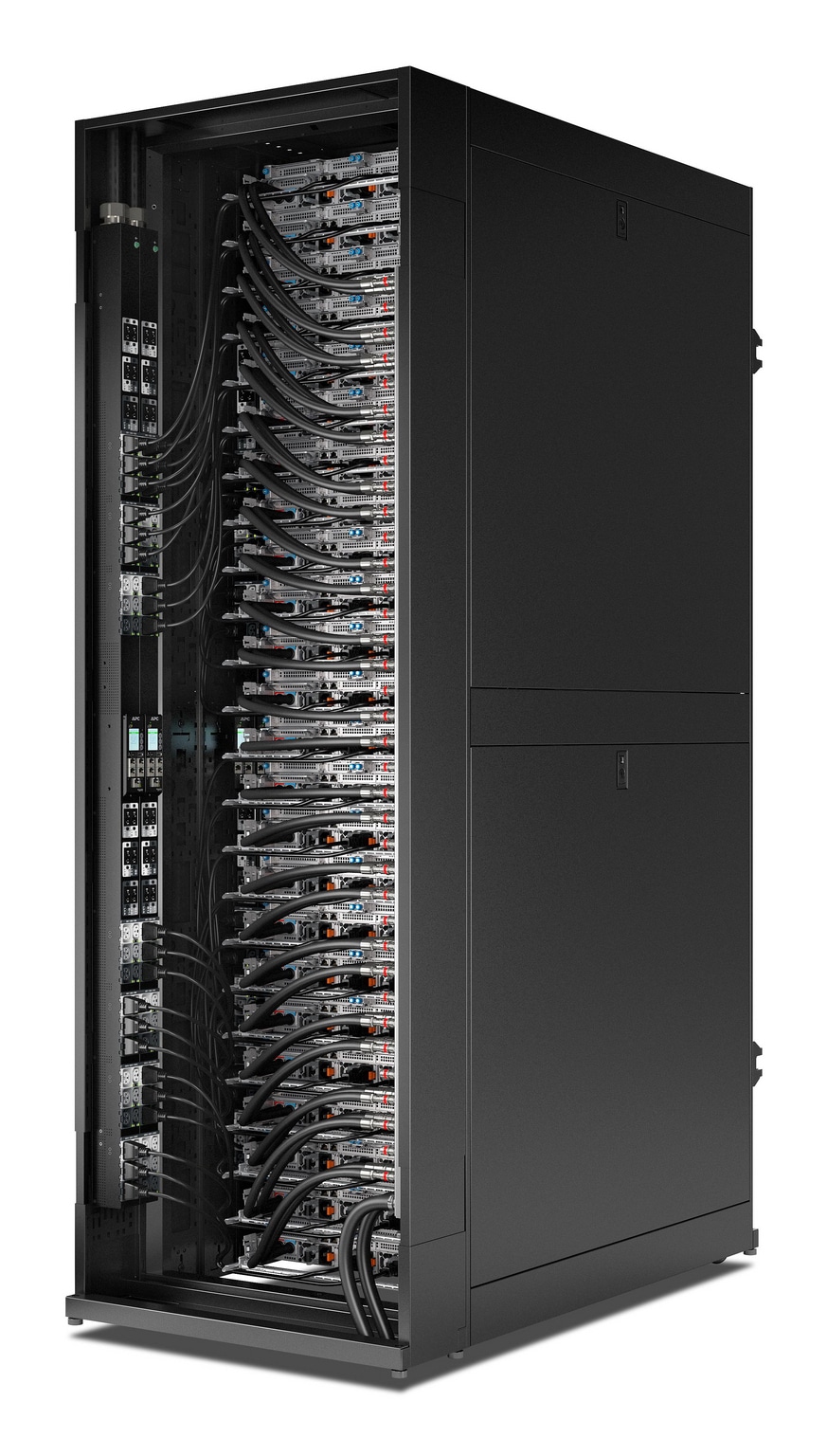 APC NetShelter Rack PDU Advanced Gen 2, Gemeten, 3-fase, 22,1 kW 400 V 32 A of 17,3 kW 415 V 30 A, 530P6, 48 stopcontacten - Afbeelding 4