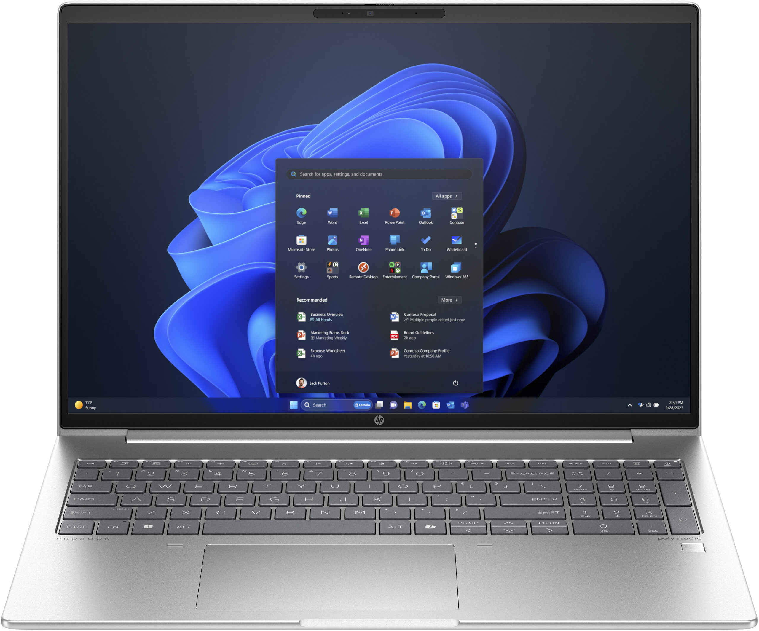 HP ProBook 460 G11 Intel Core Ultra 5 125U Laptop 40,6 cm (16") WUXGA 16 GB DDR5-SDRAM 512 GB SSD Wi-Fi 6E (802.11ax) Windows 11 Pro AI PC Zilver