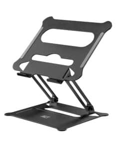 ACT Laptopstandaard, aluminium, inklapbaar, traploos in hoogte verstelbaar