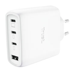 Trust Maxo 65W Universele Laptoplader - USB-C oplader – 65W vermogen – 4 poorten - 2 m kabel – Wit