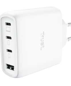 Trust Maxo 65W Universele Laptoplader - USB-C oplader – 65W vermogen – 4 poorten - 2 m kabel – Wit
