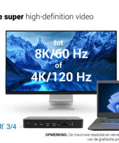i-tec Thunderbolt 5 Triple Display Docking Station, M.2 slot, 6x USB, 2.5GLAN + Power Delivery 140W - Afbeelding 5