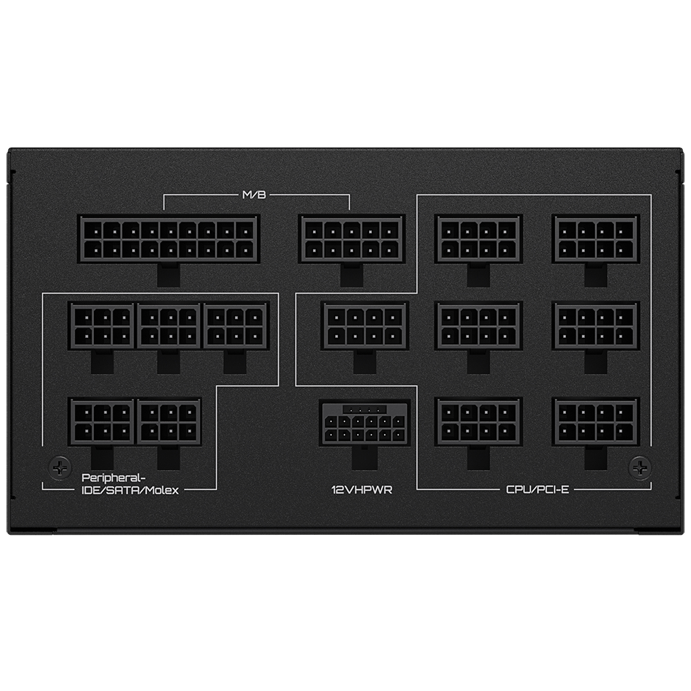 GIGABYTE UD1300GM PG5 power supply unit 1300 W 20+4 pin ATX ATX Zwart - Afbeelding 6
