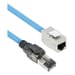 ACT Blauw 40 meter S/FTP CAT6A B2ca PoE++ 100W solid prefab installatiekabel, RJ45 male – female - Afbeelding 4