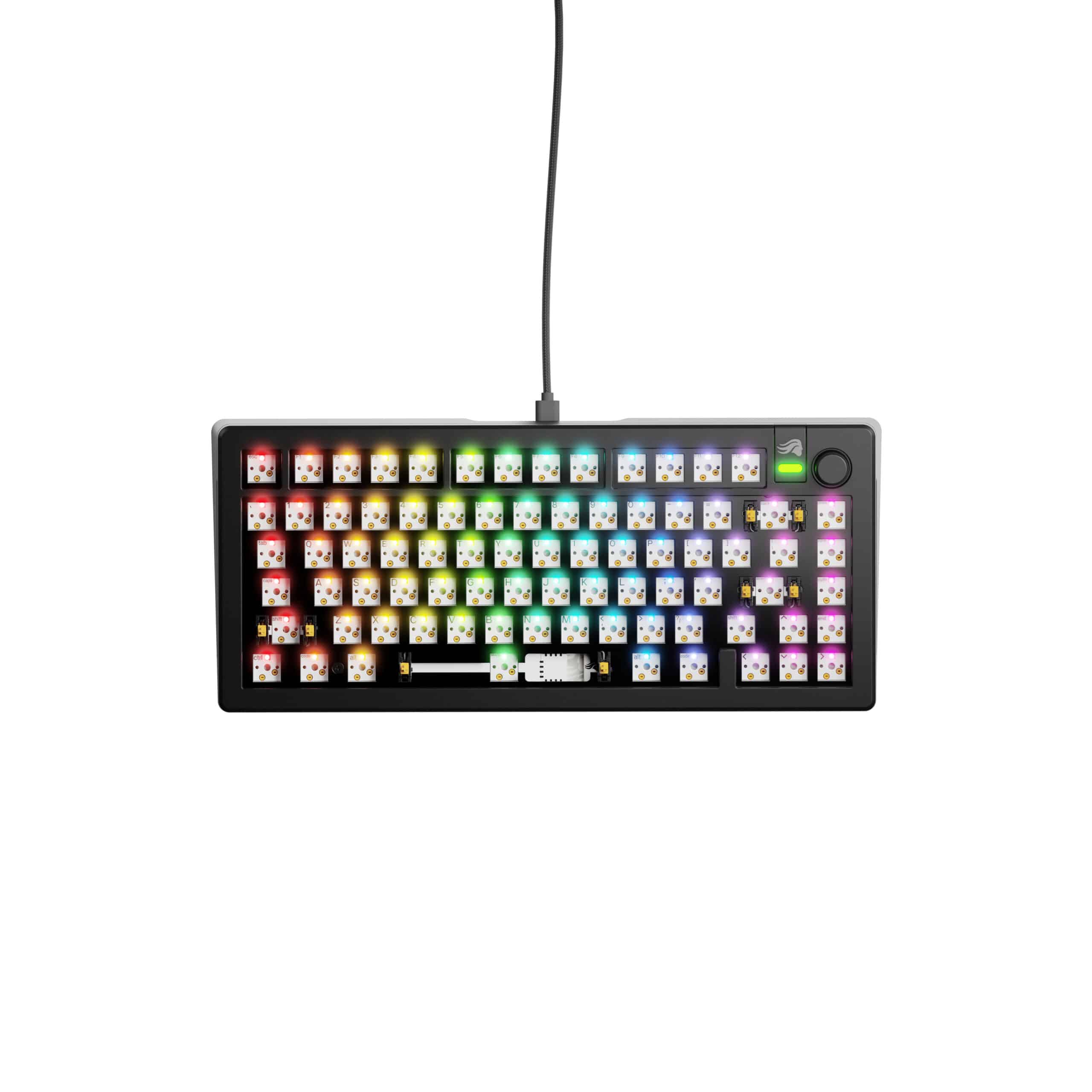 Glorious Gaming GMMK 3 75% Barebones toetsenbord Gamen USB Nee Zwart - Afbeelding 2