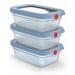 Tefal oneClick N1230510 vershoudbakje 3-delige set blauw (3x0,5L) - Afbeelding 3
