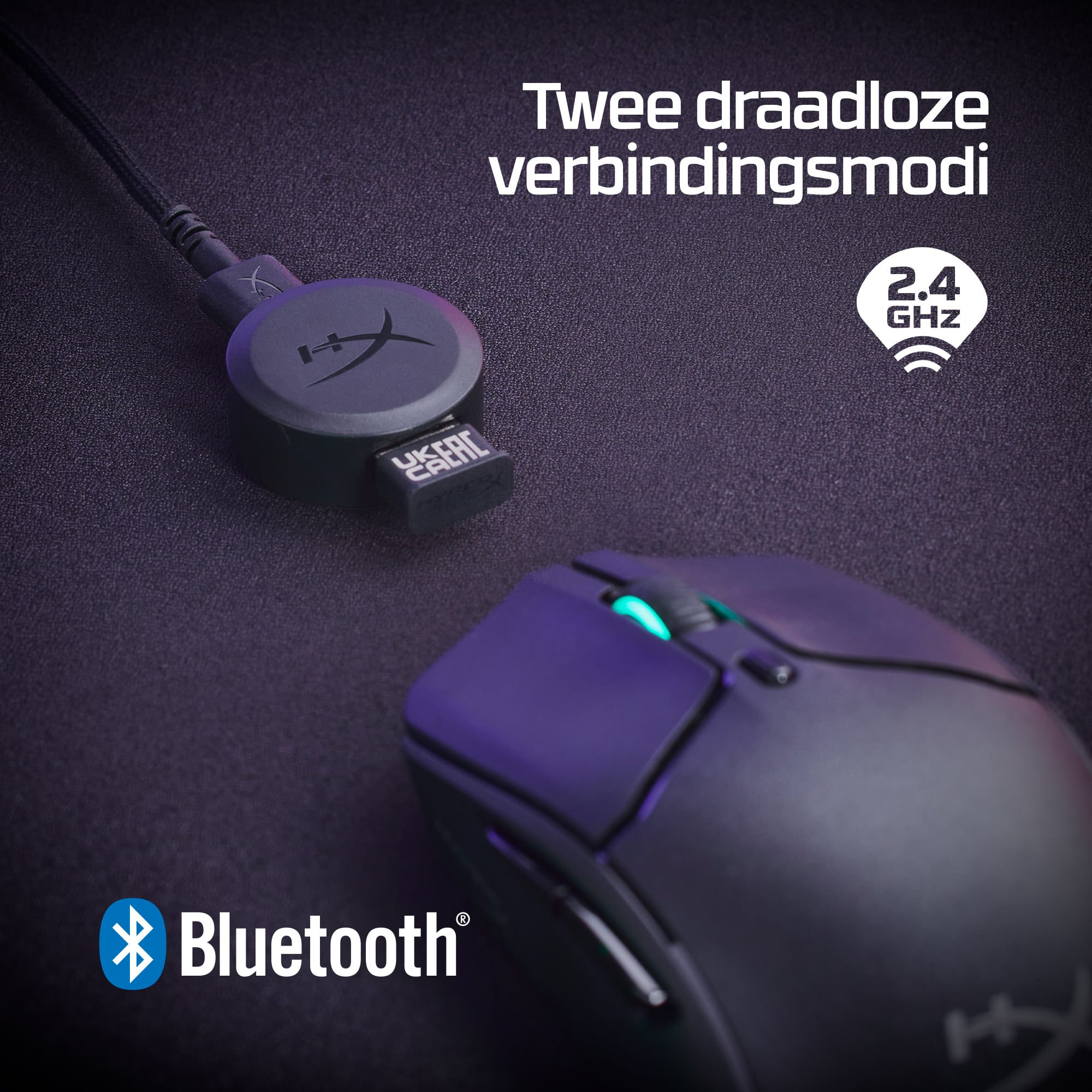 HyperX Pulsefire Haste 2 - draadloze gamingmuis (zwart) - Afbeelding 2