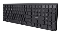 Trust Vaiya Draadloos Toetsenbord - Multi-device toetsenbord – QWERTY US-indeling – USB en Bluetooth – Zwart - Afbeelding 2