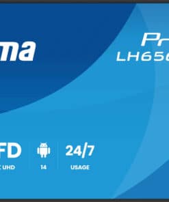 iiyama LH6564UHS-B1AG beeldkrant Digitale signage flatscreen 165,1 cm (65") Wifi 500 cd/m² 4K Ultra HD Zwart Type processor Android 24/7 - Afbeelding 2