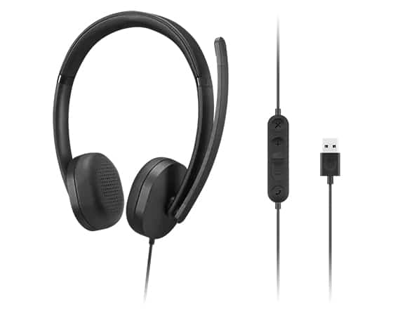 Lenovo 4XD1P83425 hoofdtelefoon/headset Bedraad Hoofdband Oproepen/muziek USB Type-A Zwart - Afbeelding 2