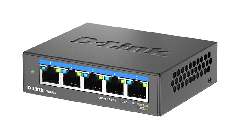 D-Link 5-poorts 2,5G Multi-Gigabit Desktop Switch - Afbeelding 4