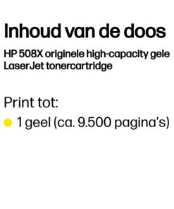 HP 508X originele high-capacity gele LaserJet tonercartridge - Afbeelding 2