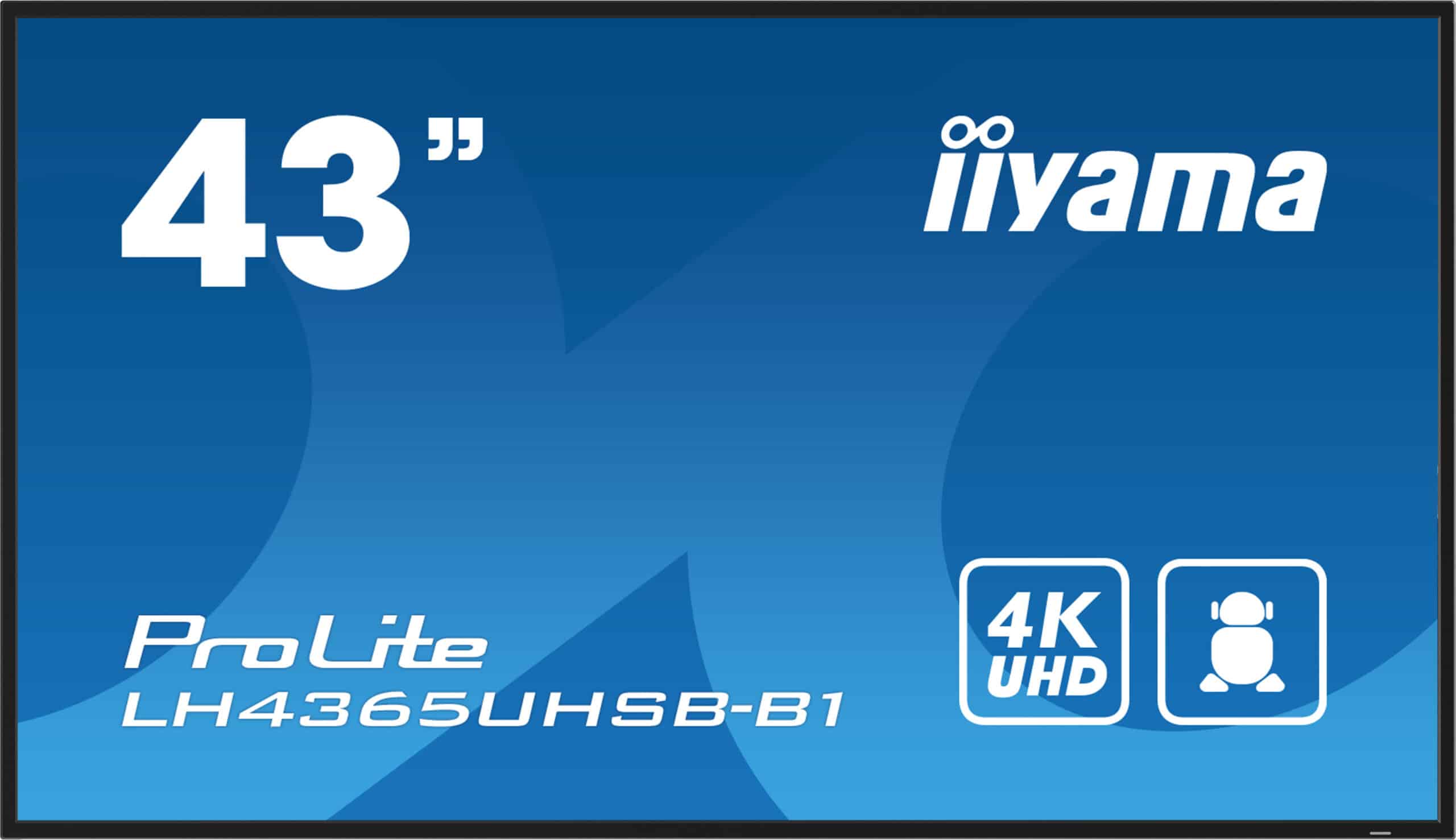 iiyama LH4365UHSB-B1 beeldkrant Kiosk-ontwerp 108 cm (42.5") LED Wifi 800 cd/m² 4K Ultra HD Zwart Type processor Android 11 24/7 - Afbeelding 2