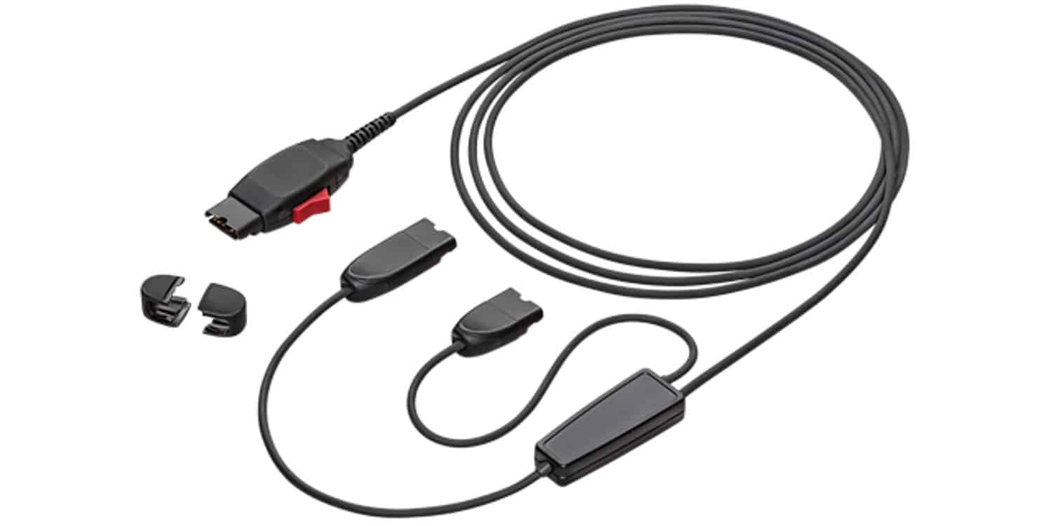HP Poly Y trainingskabel met QD-vergrendeling voor digitale headsets
