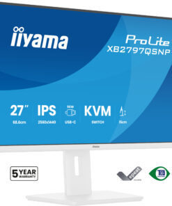 iiyama ProLite XB2797QSNP-W1 computer monitor 68,6 cm (27") 2560 x 1440 Pixels Quad HD LCD Wit