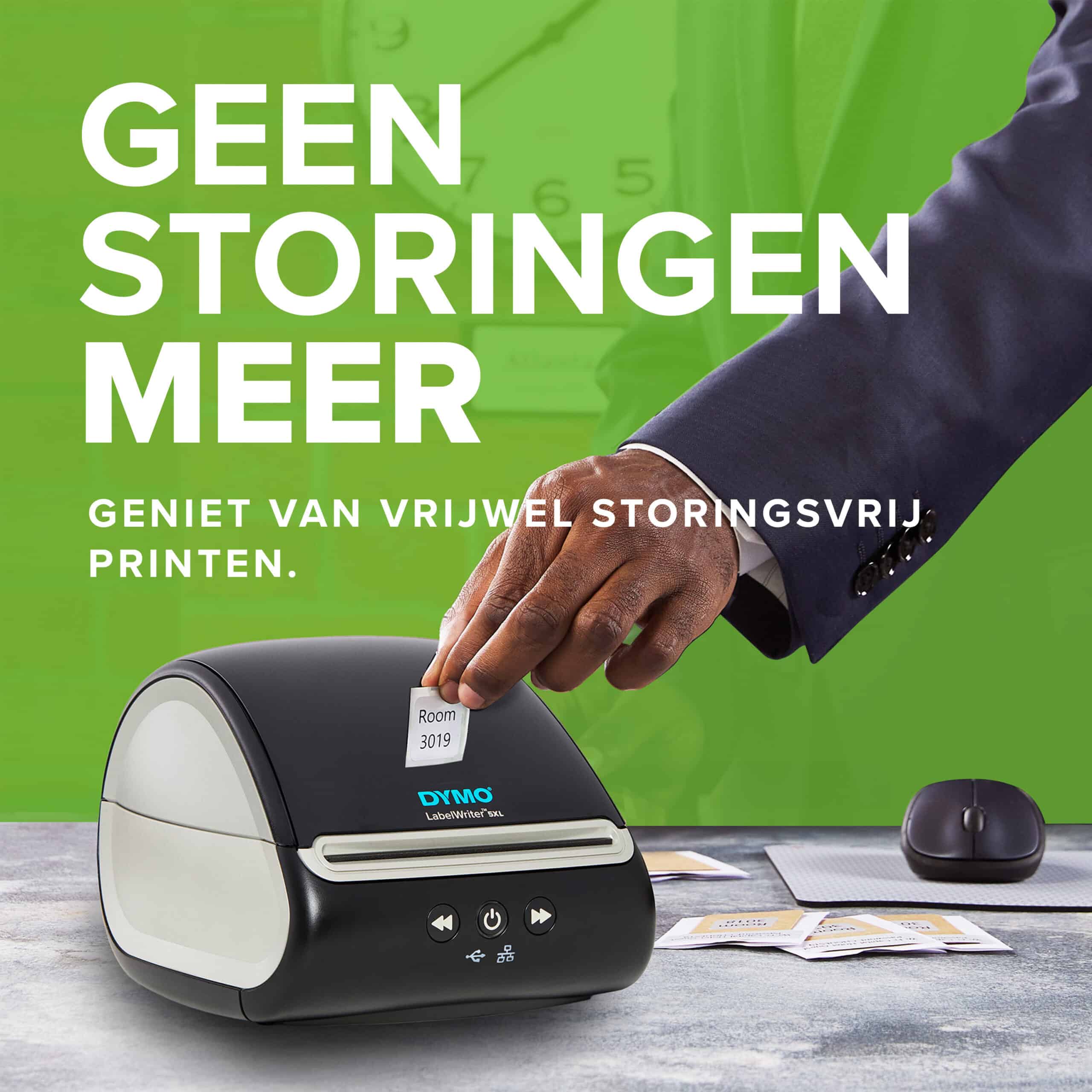 DYMO LabelWriter 5XL Labelprinter | Automatische labelherkenning labelmaker | Drukt extra brede verzendlabels af voor Amazon, DHL en meer | Perfect voor webwinkeliers | Tweepolige EU-stekker - Afbeelding 3