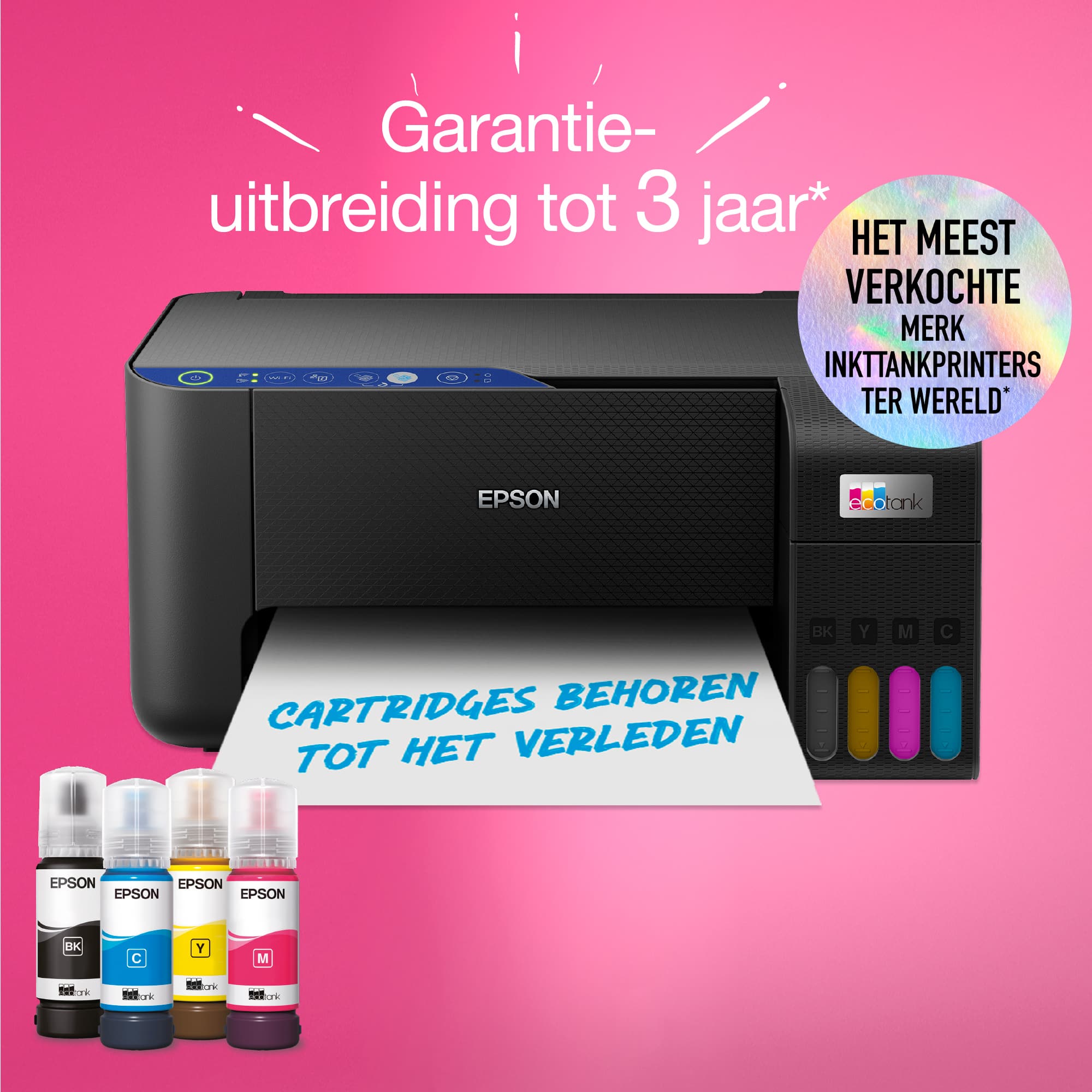 Epson EcoTank ET-2811 A4 multifunctionele Wi-Fi-printer met inkttank, inclusief tot 3 jaar inkt - Afbeelding 7