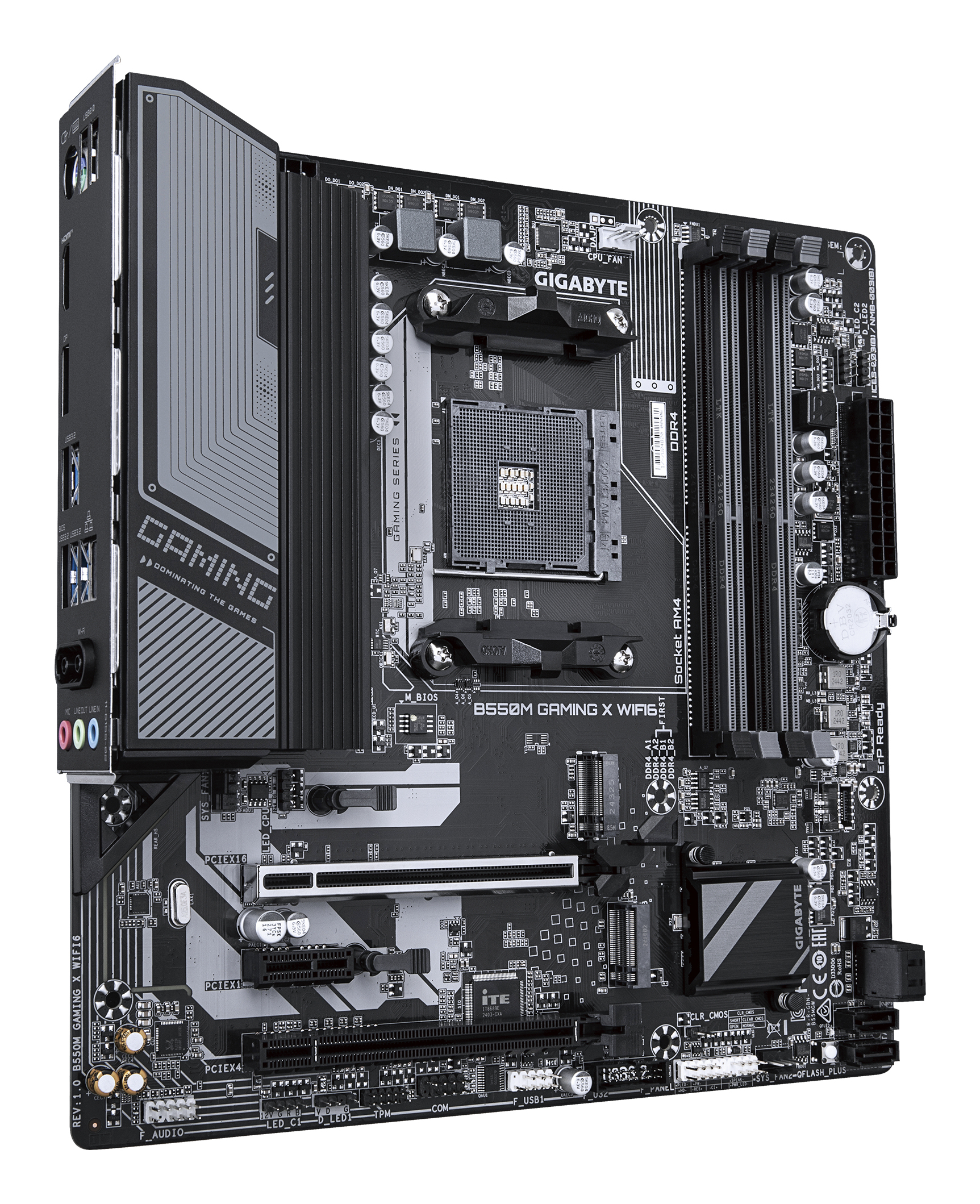 GIGABYTE B550M GAMING X WIFI6 moederbord AMD B550 Socket AM4 micro ATX - Afbeelding 3