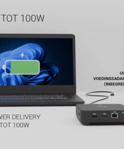 i-tec USB-C DP Dual HDMI Docking Station with Power Delivery 100 W + Universal Charger 100W - Afbeelding 5