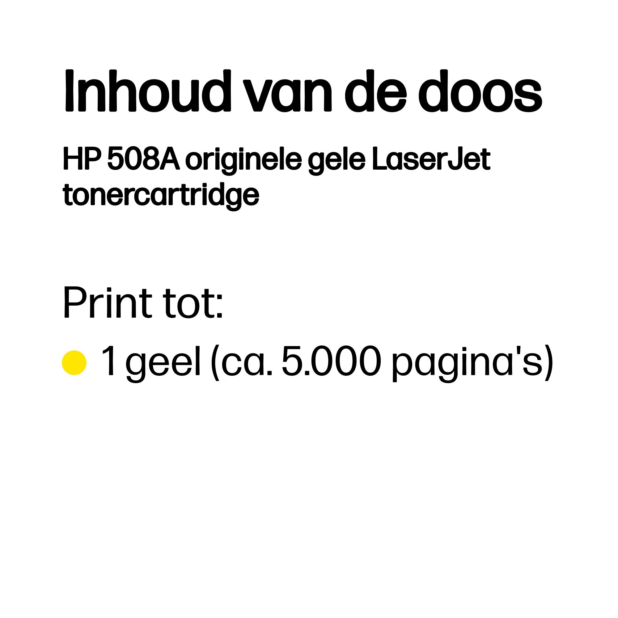 HP 508A originele gele LaserJet tonercartridge - Afbeelding 2