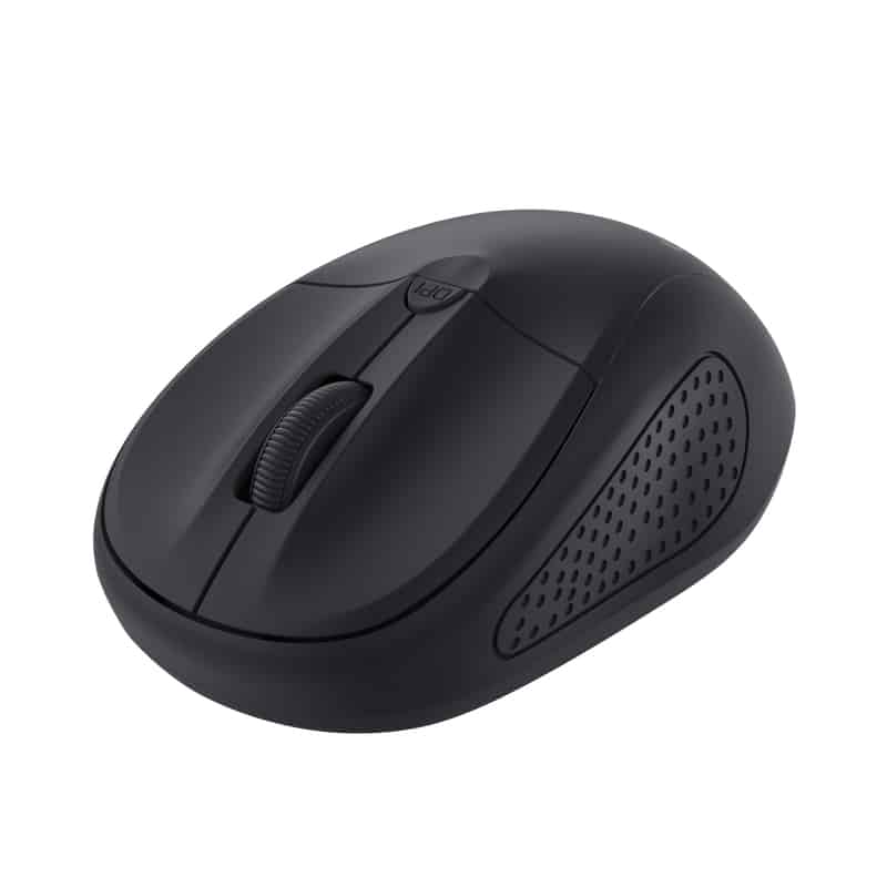 Trust Primo muis – draadloze muis – ambidextrous muis – RF draadloos – optische muis – Zwart