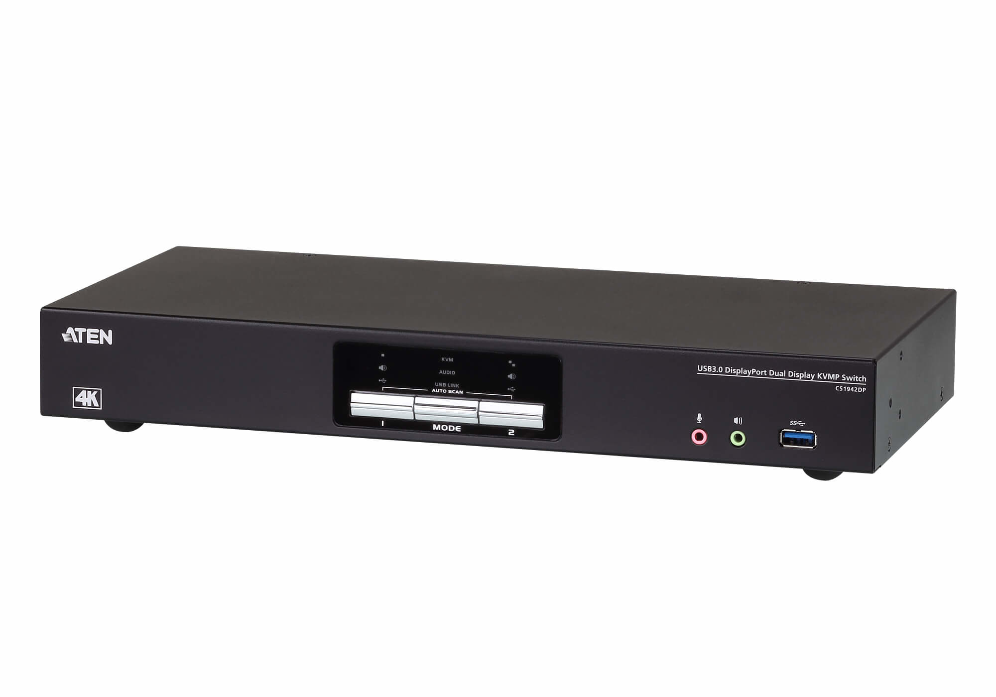 ATEN 2-poorts USB 3.0 4K DisplayPort Dual Display KVMP™-switch