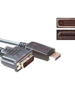 ACT Verloopkabel DisplayPort male naar DVI male 1.80 m