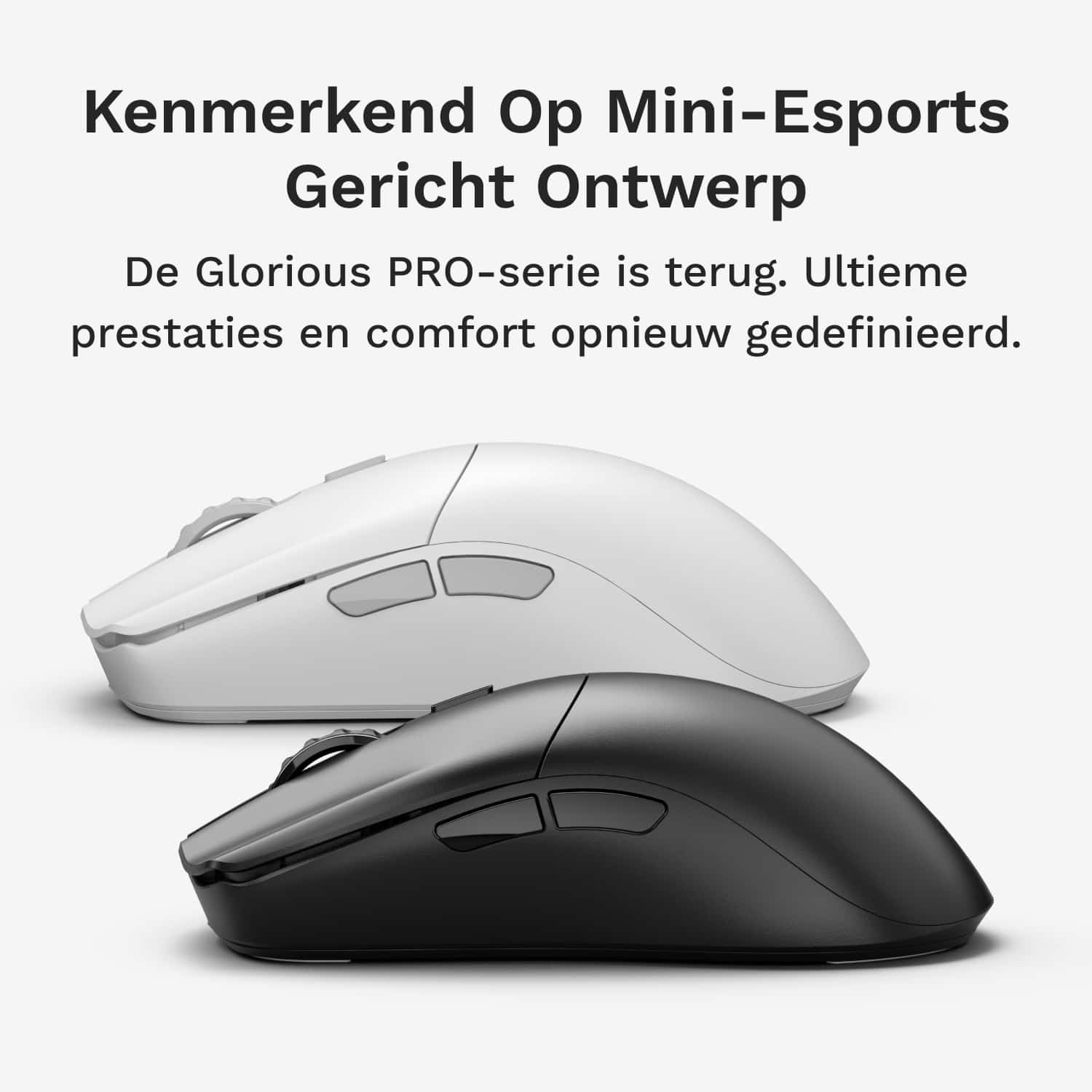 Glorious Gaming Series 2 PRO muis Gamen Rechtshandig RF Wireless + USB Type-C Optisch 26000 DPI