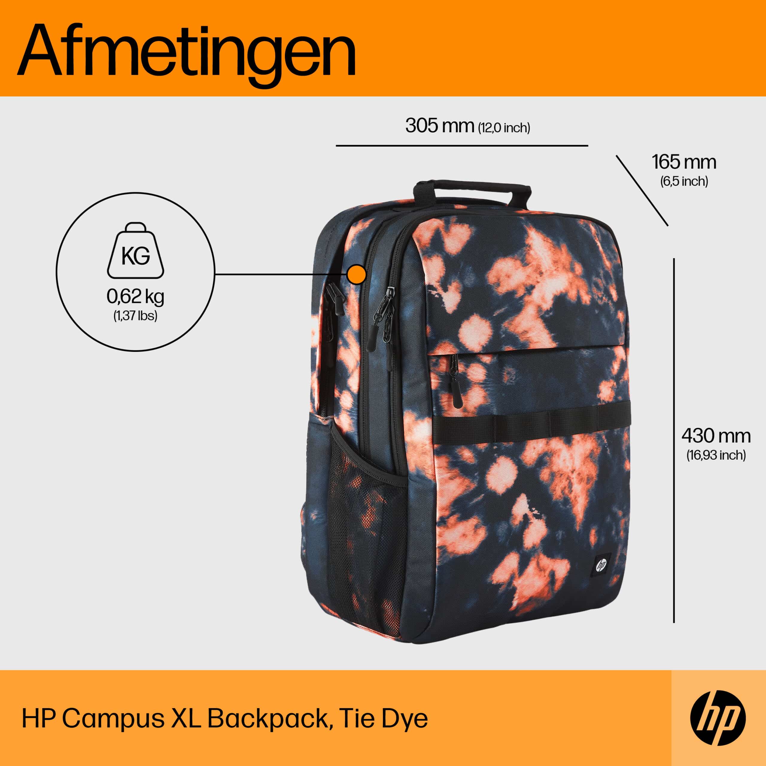 HP Campus XL Backpack, tie-dye - Afbeelding 2