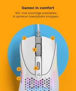 Glorious Gaming Model D 2 Wired muis Gamen Rechtshandig USB Type-A Optisch 26000 DPI - Afbeelding 3