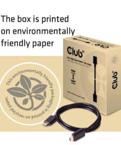 CLUB3D Ultra High Speed HDMI 4K120Hz, 144Hz Certified Cable 48Gbps M/M 1 m/3.28 ft 1Meter - Afbeelding 5