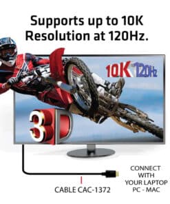 CLUB3D Ultra High Speed HDMI 4K120Hz, 144Hz Certified Cable 48Gbps M/M 2 m / 6.56 ft - Afbeelding 5