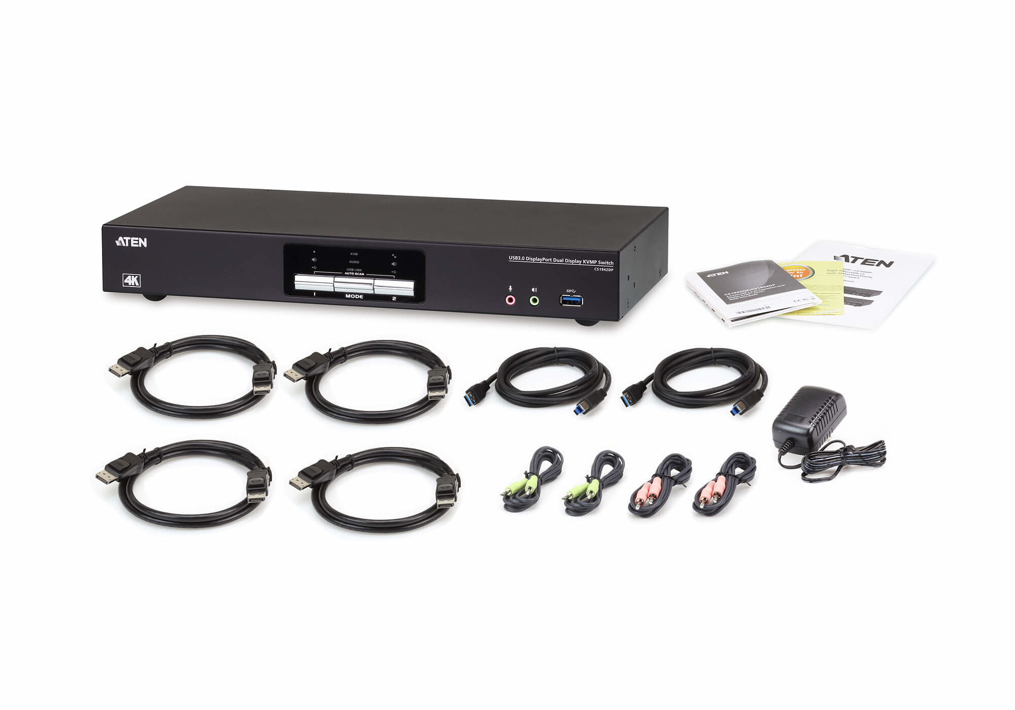 ATEN 2-poorts USB 3.0 4K DisplayPort Dual Display KVMP™-switch - Afbeelding 5