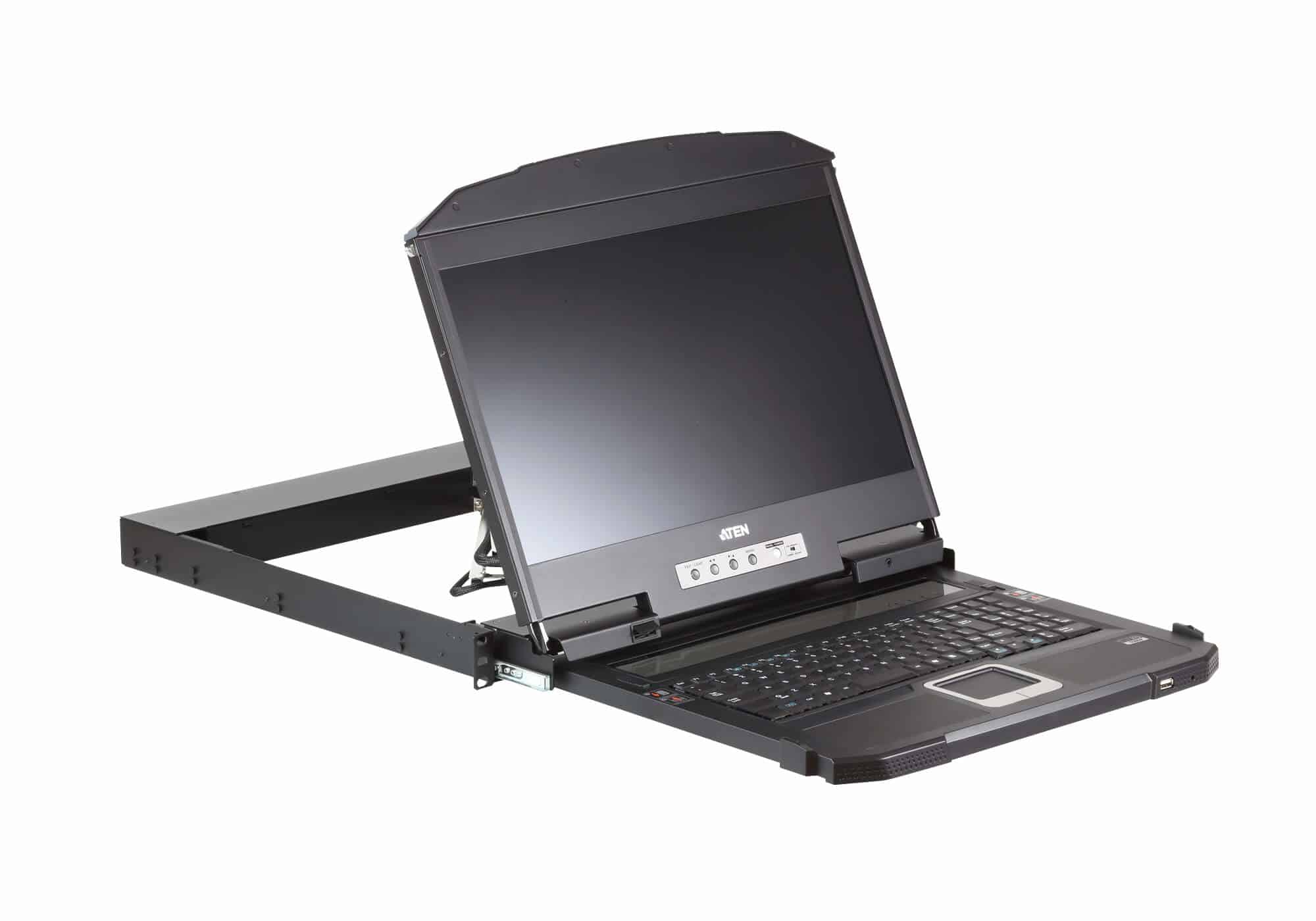 ATEN CL3800NW rack console 47 cm (18.5") 1920 x 1080 Pixels Metaal, Kunststof Zwart 1U - Afbeelding 3