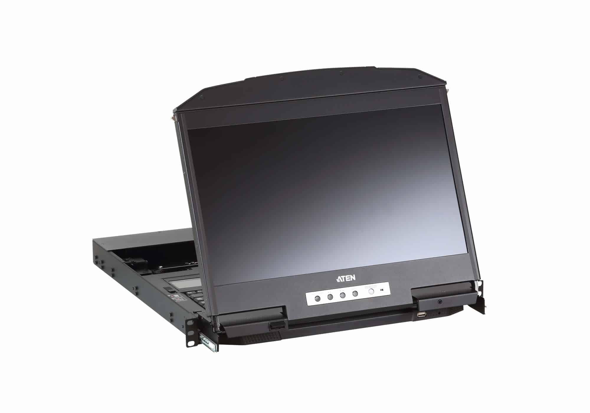 ATEN CL3800NW rack console 47 cm (18.5") 1920 x 1080 Pixels Metaal, Kunststof Zwart 1U - Afbeelding 4
