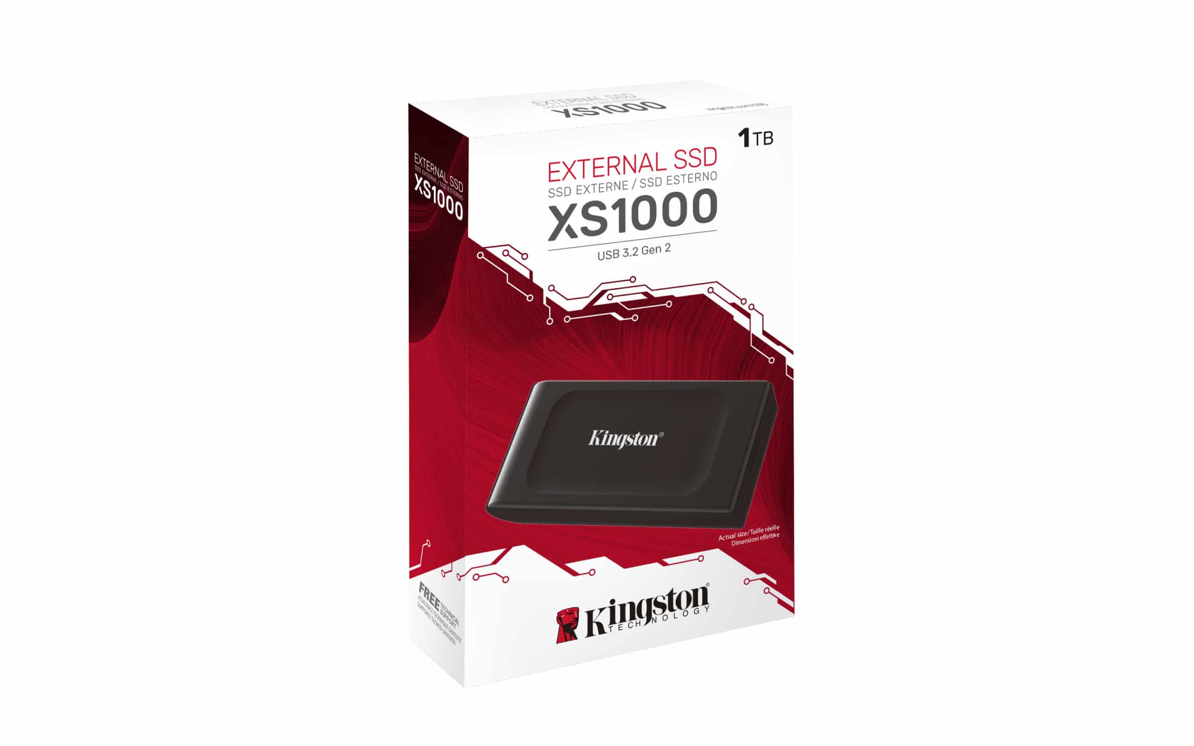 Kingston Technology 1TB XS1000 External USB 3.2 Gen 2 Draagbare Solid State Drive - Afbeelding 3