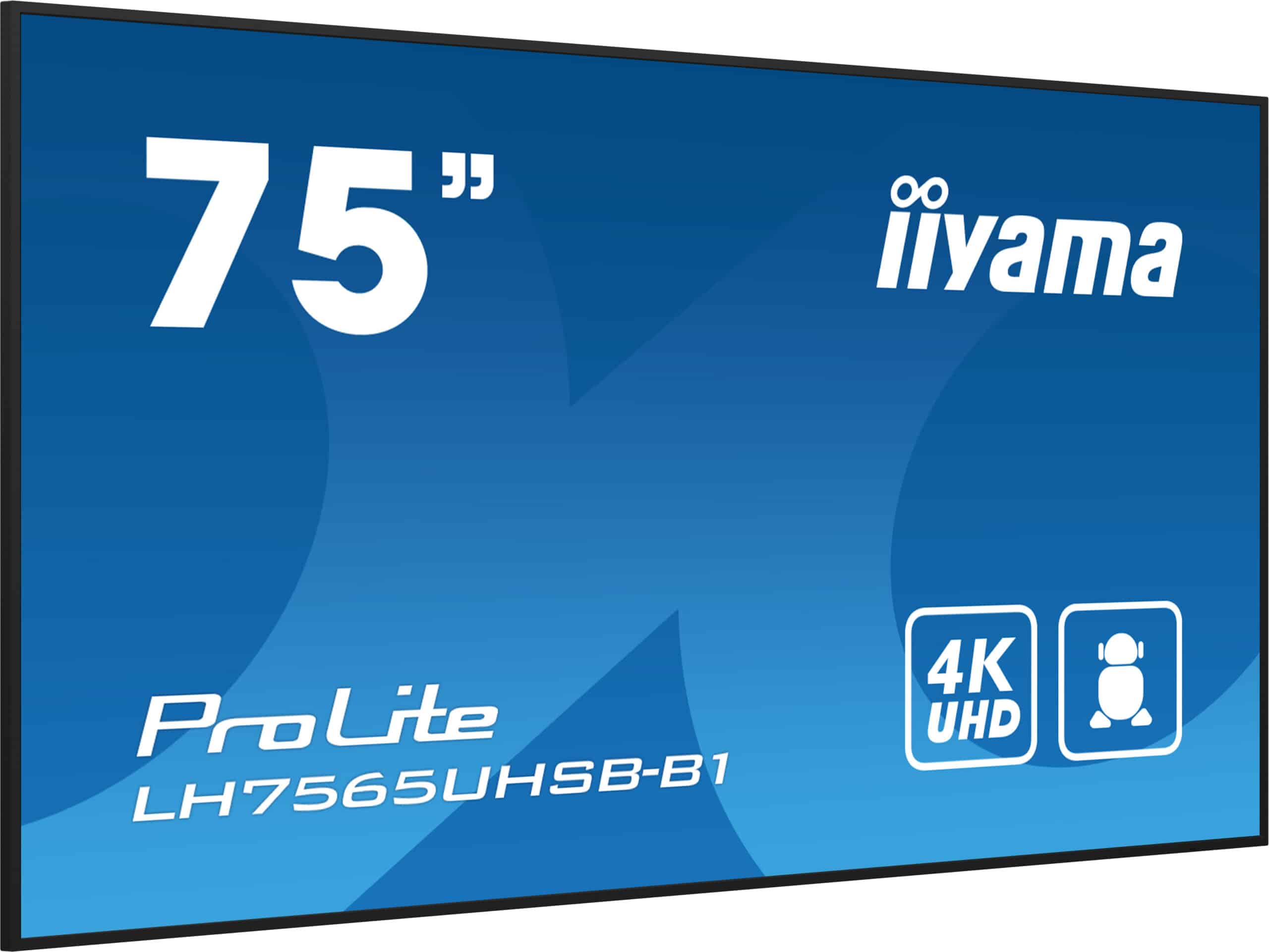 iiyama LH7565UHSB-B1 beeldkrant Kiosk-ontwerp 189,2 cm (74.5") LED Wifi 800 cd/m² 4K Ultra HD Zwart Type processor Android 11 24/7 - Afbeelding 4