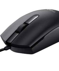 Trust TM-101 Bedrade Muis - Ambidextere muis – 3 knoppen – 1200 DPI – Business model - Zwart