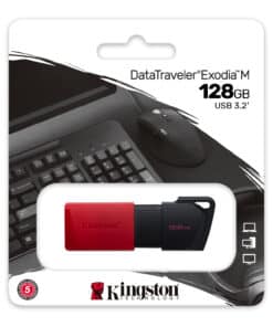 Kingston Technology DataTraveler Exodia M 128 GB, USB 3.2 Gen 1 (zwart + rood) - Afbeelding 6