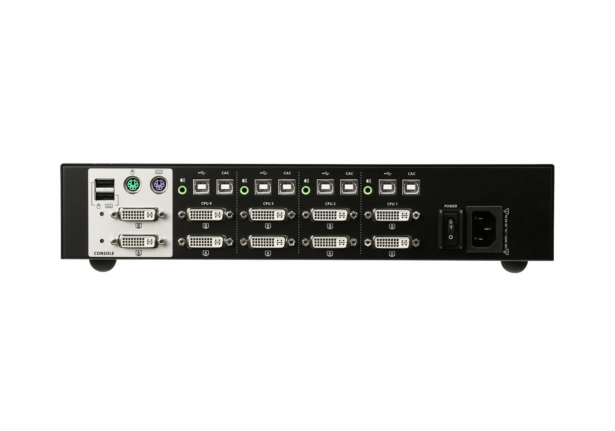 ATEN 4-Poorts USB DVI Dubbelvoudige Weergave Beveiligde KVM Schakelaar (Voldoet aan PSS PP v3.0) - Afbeelding 2