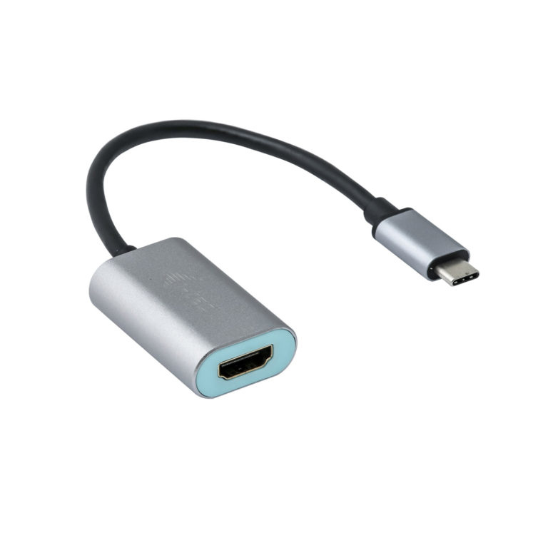 i-tec Metal C31METALHDMI60HZ video kabel adapter 0,15 m USB Type-C HDMI Grijs, Turkoois - Afbeelding 2