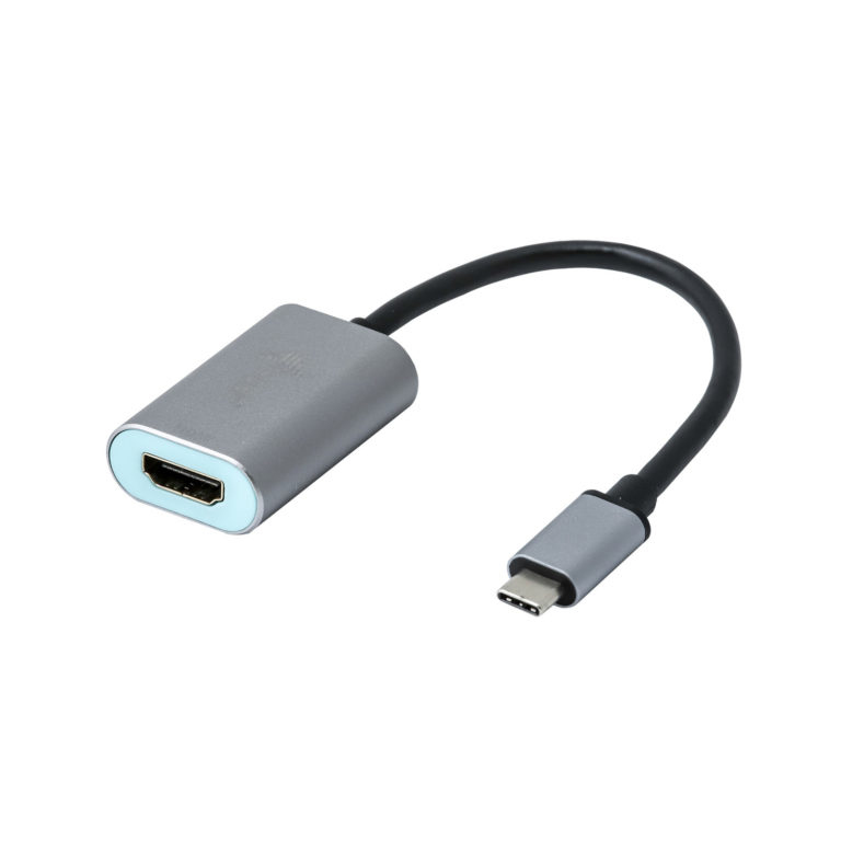 i-tec Metal C31METALHDMI60HZ video kabel adapter 0,15 m USB Type-C HDMI Grijs, Turkoois - Afbeelding 3