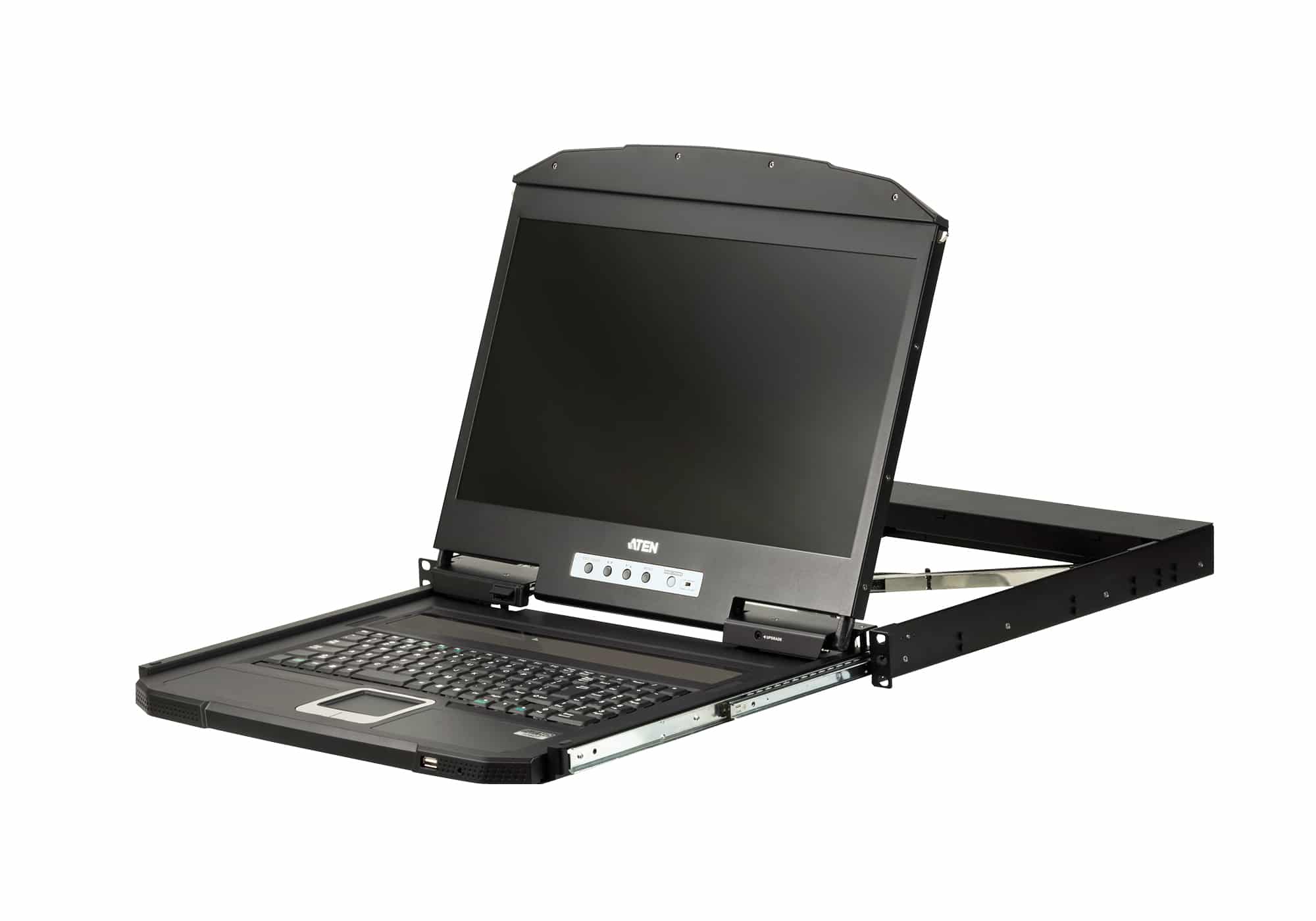 ATEN CL3700NW rack console 47 cm (18.5") 1920 x 1080 Pixels Metaal, Kunststof Zwart 1U