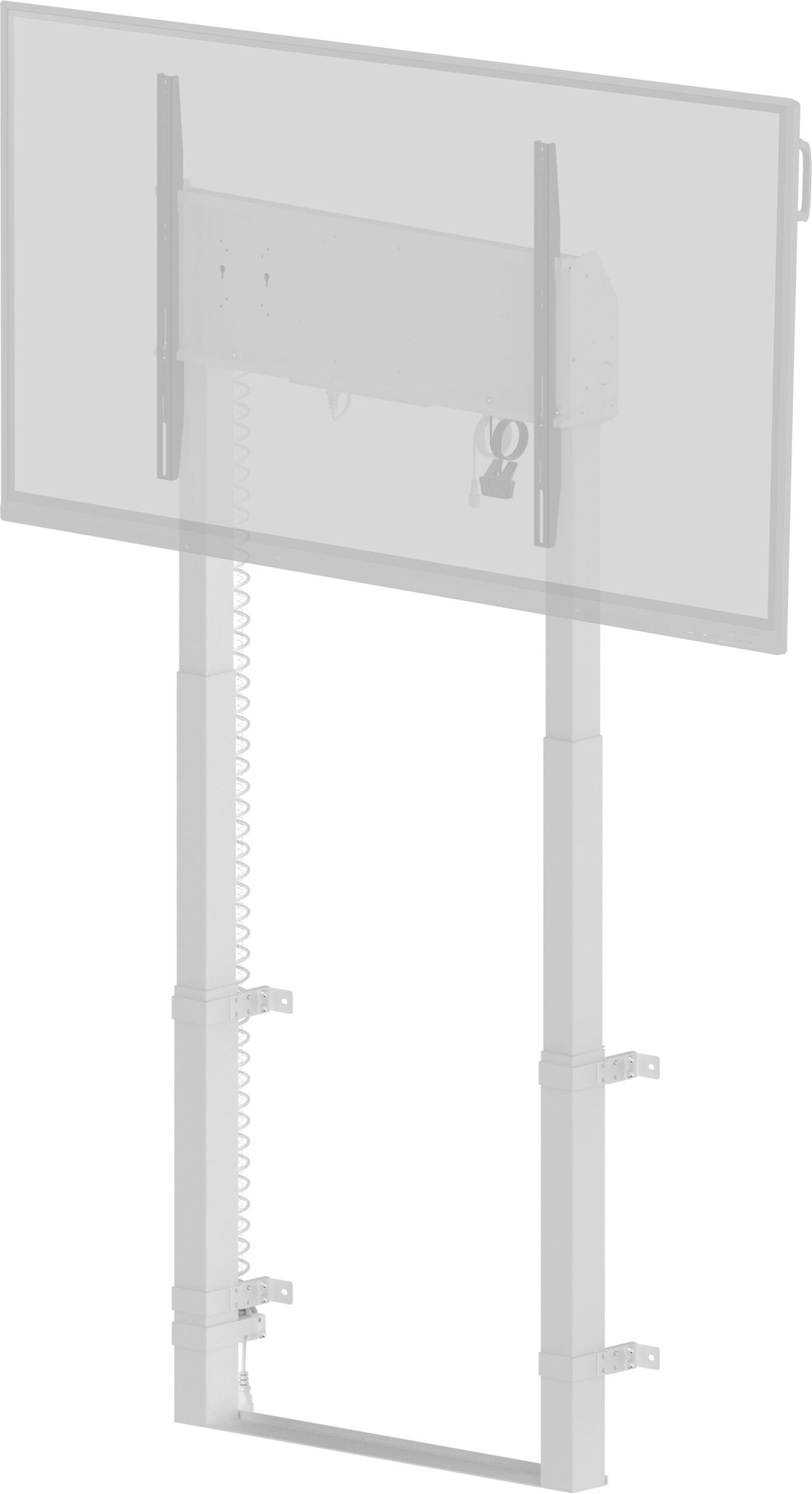 iiyama MD-WLIFT2031-W1 flat panel bureau steun 2,67 m (105") Vloer Wit - Afbeelding 6