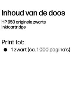 HP 950 originele zwarte inktcartridge - Afbeelding 2