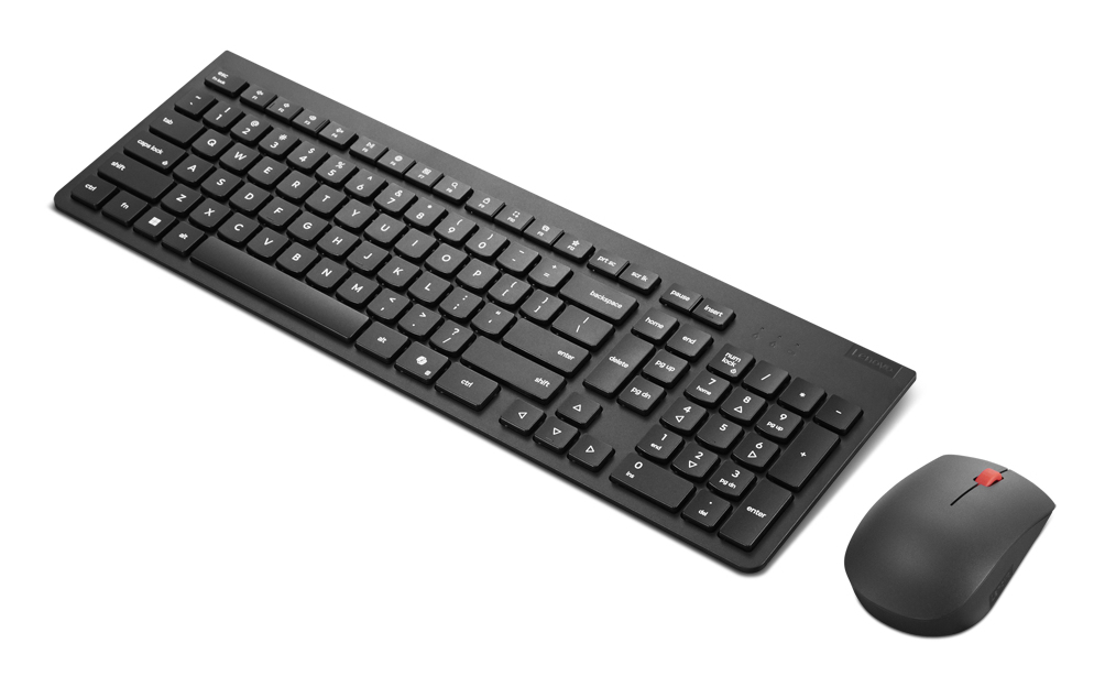 Lenovo 4X31R64457 toetsenbord Inclusief muis Kantoor RF Draadloos Belgisch, Engels Zwart - Afbeelding 2