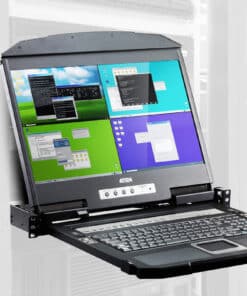 ATEN CL3884NW rack console 47 cm (18.5") 1920 x 1080 Pixels Metaal Zwart 1U - Afbeelding 6
