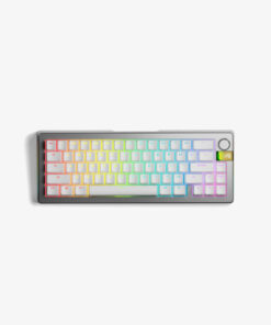 Glorious Gaming GMMK 3 PRO HE 65% Prebuilt Wireless toetsenbord Gamen RF Draadloos QWERTY Amerikaans Engels Zilver